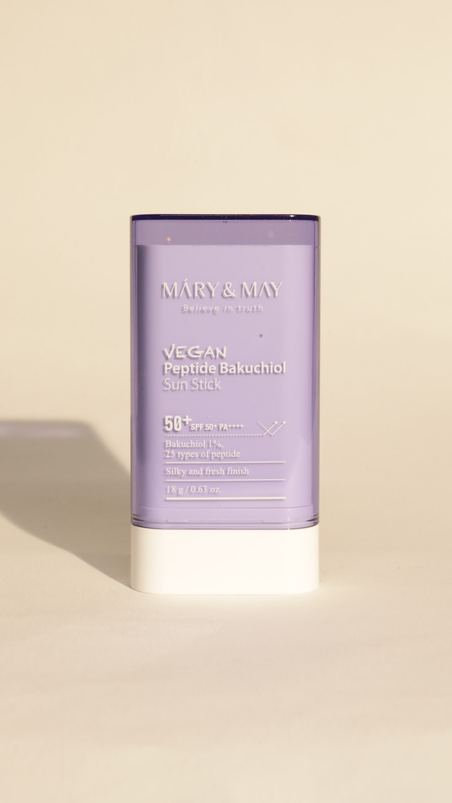 Protector Solar de barra Vegano Péptido Bakuchiol de Mary&May Vegan Peptide Bakuchiol Sun Stick SPF50+ PA++++